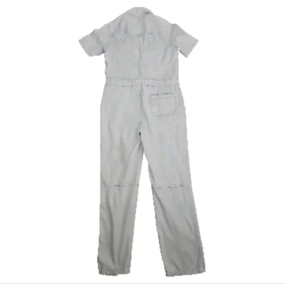 Faherty Womens Light Wash Denim Blythe Short Sleeve Jumpsuit XS - Picture 4 of 16